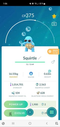 Pokemon squirtle con occhiali - squirtle,
