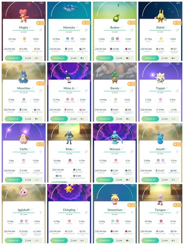 Pokemon baby non - baby, (non