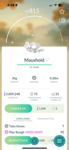 Shiny maushold famiglia di - shiny,