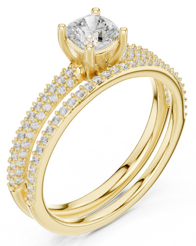 Anello eleganza fusto spaccato - anello,